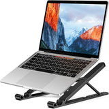 JOMAA 8-Angle Foldable Laptop Stand – Ergonomic Riser for 10″–15.6″ Notebooks