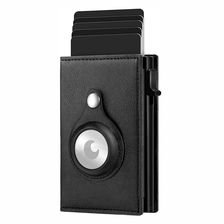 Smart Air Tag Black Wallet with RFID Protection