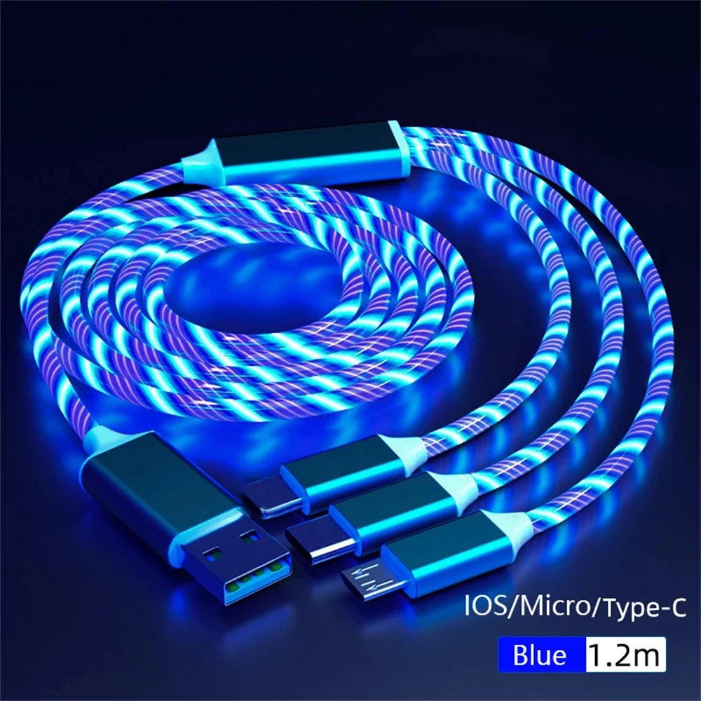 NNBILI Multi-Connector Cable (MFi & 2.4A Fast Charge)