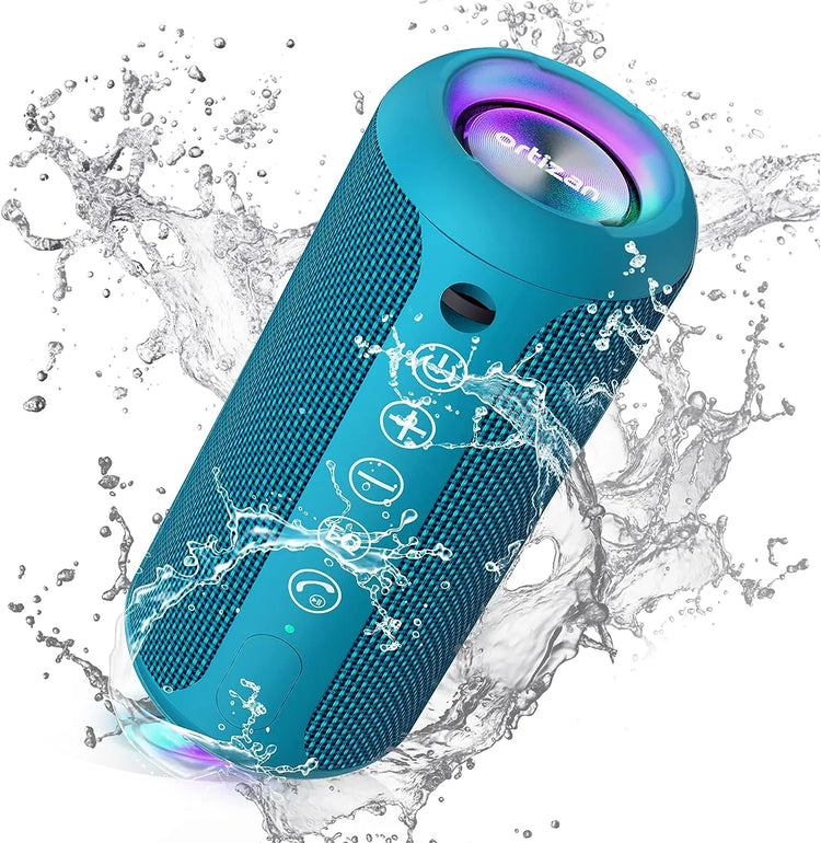 Ortizan X10 360° Bluetooth Speaker – 24W RGB Blast, 30H Playtime & IPX7 Waterproof