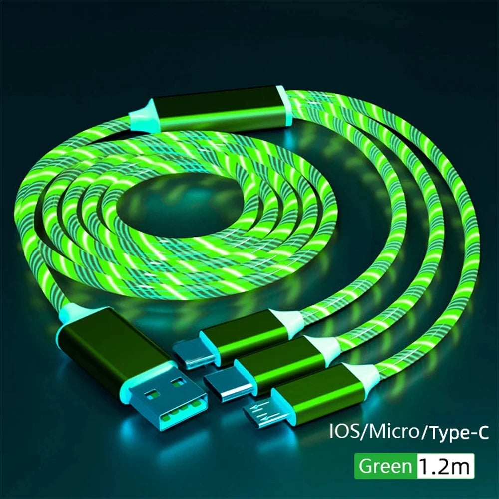 NNBILI Multi-Connector Cable (MFi & 2.4A Fast Charge)