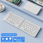 Ultra-Slim Bluetooth Folding Keyboard – Rechargeable & Travel-Ready