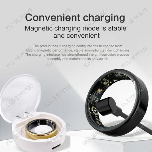 Smart Ring – Bluetooth Fitness Tracker for Heart Rate, Sleep & Wellness