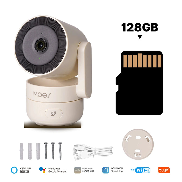 MOESTuya WiFi Indoor Pan/Tilt Smart Security Camera 4MP HD