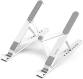 JOMAA 8-Angle Foldable Laptop Stand – Ergonomic Riser for 10″–15.6″ Notebooks