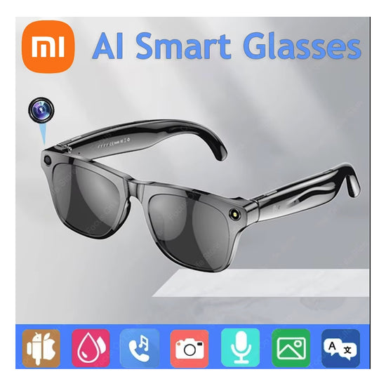 Xiaomi 8K AI Smart Glasses – 100MP Camera, 1080P Video, Bluetooth Calls & Music, Voice Assistant